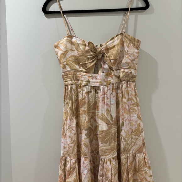 Zimmermann Andie Tie Linen dress size 0 - Picture 4 of 8